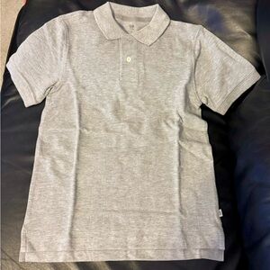 Gap Kids Boys Uniform Polo - Medium gray